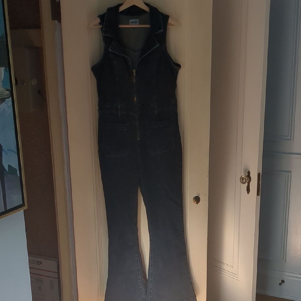Show Me Your MuMu Jacksonville Denim Jumpsuit